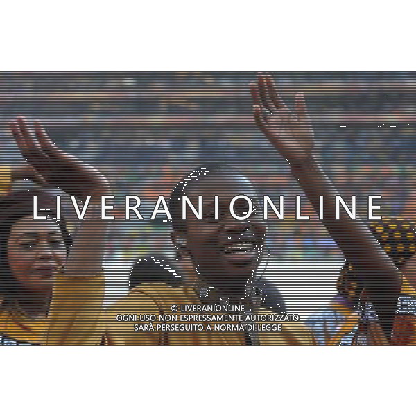 Fifa World Cup Sud Africa 2010 Match #1 Johannesburg (Soccer City Stadium) - 11.06.2010 Sud Africa-Messico Nella Foto:Coreografia /Ph.Vitez-Ag. Aldo Liverani