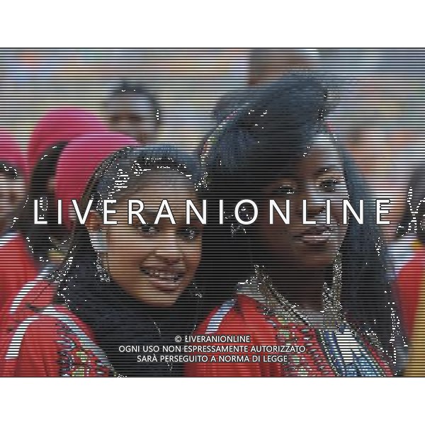 Fifa World Cup Sud Africa 2010 Match #1 Johannesburg (Soccer City Stadium) - 11.06.2010 Sud Africa-Messico Nella Foto:Coreografia /Ph.Vitez-Ag. Aldo Liverani