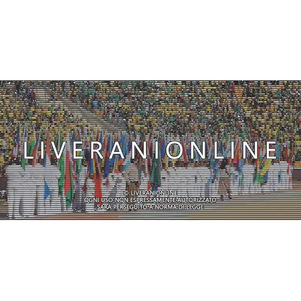 Fifa World Cup Sud Africa 2010 Match #1 Johannesburg (Soccer City Stadium) - 11.06.2010 Sud Africa-Messico Nella Foto:Coreografia /Ph.Vitez-Ag. Aldo Liverani