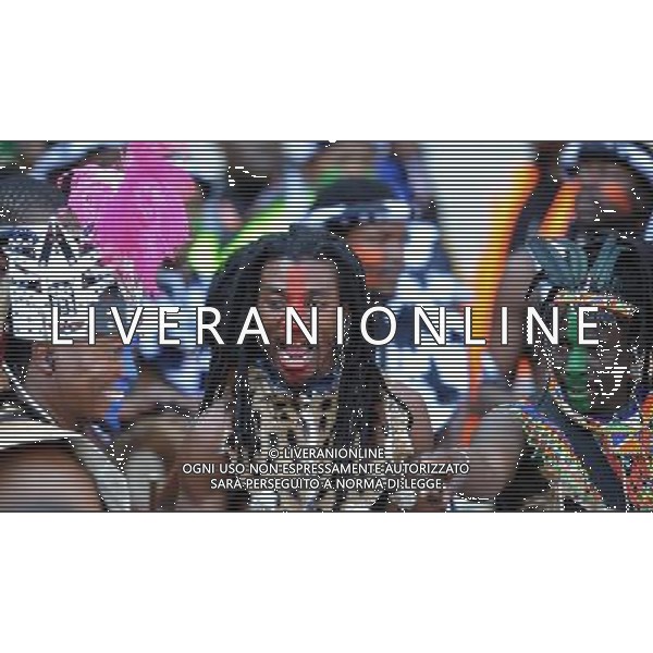 Fifa World Cup Sud Africa 2010 Match #1 Johannesburg (Soccer City Stadium) - 11.06.2010 Sud Africa-Messico Nella Foto:Coreografia /Ph.Vitez-Ag. Aldo Liverani