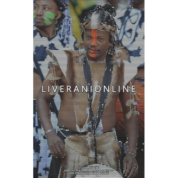 Fifa World Cup Sud Africa 2010 Match #1 Johannesburg (Soccer City Stadium) - 11.06.2010 Sud Africa-Messico Nella Foto:Coreografia /Ph.Vitez-Ag. Aldo Liverani