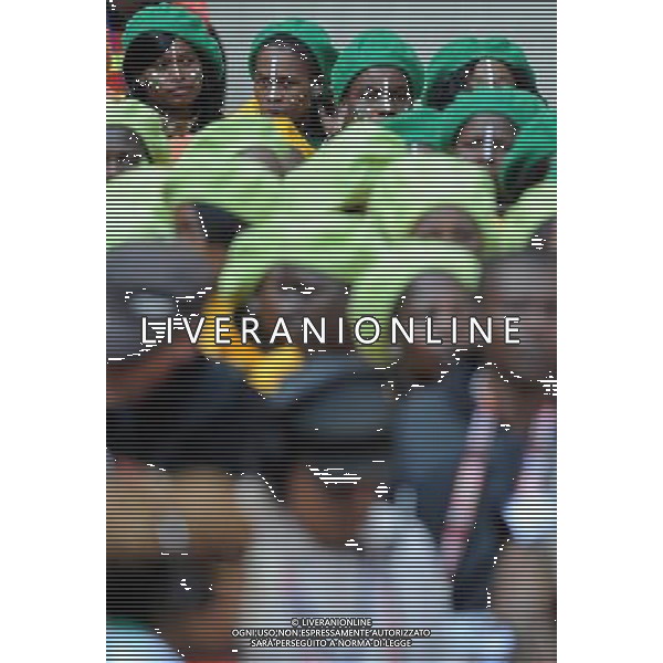 Fifa World Cup Sud Africa 2010 Match #1 Johannesburg (Soccer City Stadium) - 11.06.2010 Sud Africa-Messico Nella Foto:Coreografia /Ph.Vitez-Ag. Aldo Liverani