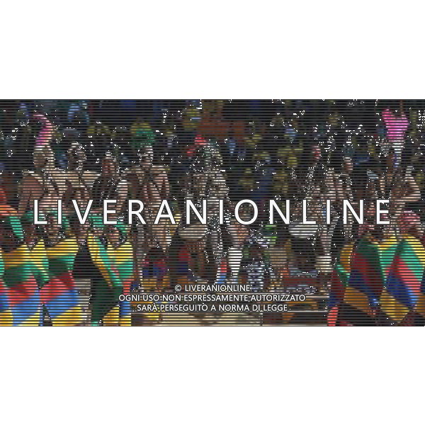 Fifa World Cup Sud Africa 2010 Match #1 Johannesburg (Soccer City Stadium) - 11.06.2010 Sud Africa-Messico Nella Foto:Coreografia /Ph.Vitez-Ag. Aldo Liverani