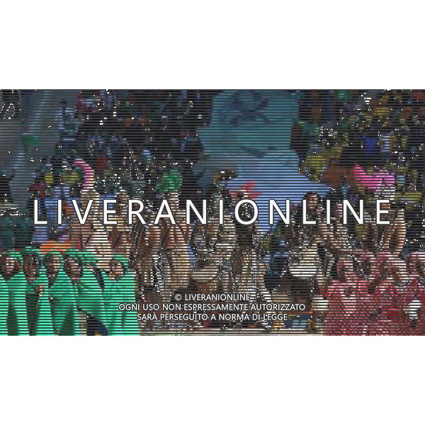 Fifa World Cup Sud Africa 2010 Match #1 Johannesburg (Soccer City Stadium) - 11.06.2010 Sud Africa-Messico Nella Foto:Coreografia /Ph.Vitez-Ag. Aldo Liverani