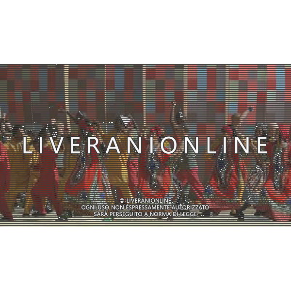 Fifa World Cup Sud Africa 2010 Match #1 Johannesburg (Soccer City Stadium) - 11.06.2010 Sud Africa-Messico Nella Foto:Coreografia /Ph.Vitez-Ag. Aldo Liverani