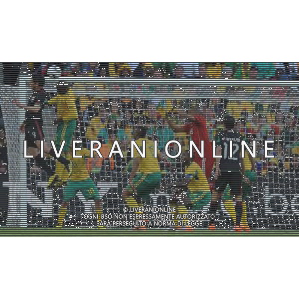 Fifa World Cup Sud Africa 2010 Match #1 Johannesburg (Soccer City Stadium) - 11.06.2010 Sud Africa-Messico Nella Foto:Franco Guillermo -Thwala Lucas /Ph.Vitez-Ag. Aldo Liverani