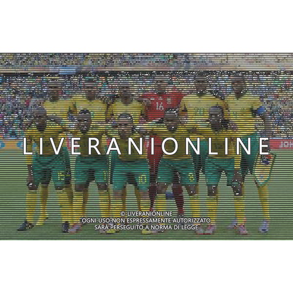 Fifa World Cup Sud Africa 2010 Match #1 Johannesburg (Soccer City Stadium) - 11.06.2010 Sud Africa-Messico Nella Foto:Sud Africa-Squadra Formazione /Ph.Vitez-Ag. Aldo Liverani