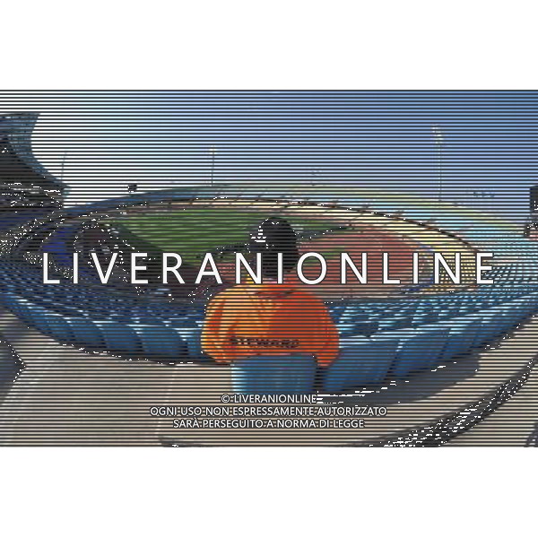 Fifa World Cup Sud Africa 2010 Match #5 Rustenburg (Royal Bafokeng Stadium) - 12.06.2010 Inghilterra-USA Nella Foto:Steward al Royal Bafokeng Stadium di Rustenburg /Ph.Vitez-Ag. Aldo Liverani