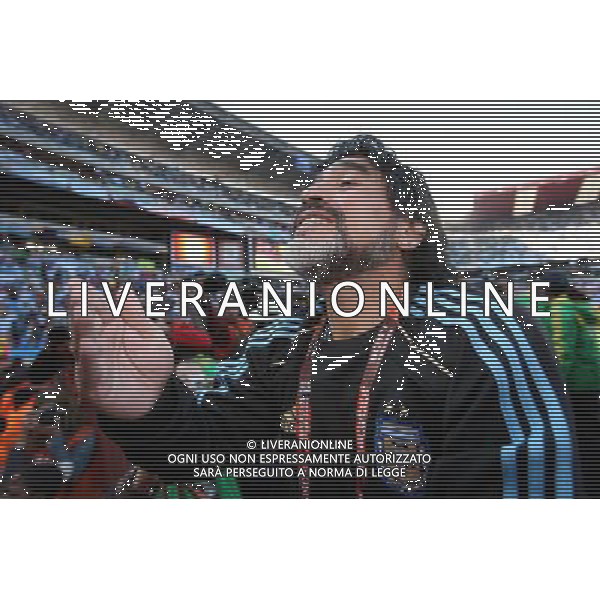 12.06.2010 Fussball, CALCIO WM 2010 Sudafrika, Weltmeisterschaft, 2010 FIFA WORLD CUP SOUTH AFRICA, Spiel 03, Match 03, ARG - NGA, Argentinia - Nigeria, Argentinien - Nigerien, nella foto Trainer Diego MARADONA ph firo/ AG ALDO LIVERANI SAS ITALY ONLY