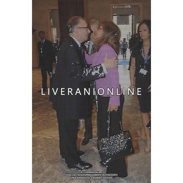MILANO 14/6/2010 AUDITORIUM DEL CONSERVATORIO VIA CONSERVATORIO ASSEMBLEA ASSOLOMBARDA 2010 NELLA FOTO EMMA MARCEGAGLIA E GIORGIO SQUINZI FOTO ROMANO/AG ALDO LIVERANI