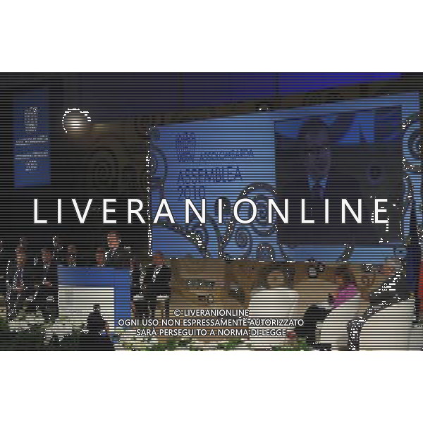 MILANO 14/6/2010 AUDITORIUM DEL CONSERVATORIO VIA CONSERVATORIO ASSEMBLEA ASSOLOMBARDA 2010 NELLA FOTO ROBERTO MARONI MINISTRO DEGLI INTERNI FOTO ROMANO/AG ALDO LIVERANI