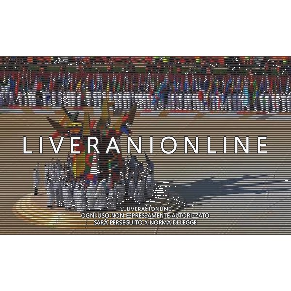 (100611) -- JOHANNESBURG, June 11, 2010 () -- Picture taken on June 11, 2010 shows the opening ceremony of the 2010 FIFA World Cup at Soccer City stadium in Soweto, suburban Johannesburg. (/Xu Suhui) (ly) ©Photoshot/Agenzia Aldo Liverani Sas - ITALY ONLY: CERIMONIA D\'INAUGURAZIONE E APERTURA DEL FIFA WORLD CUP CAMPIONATI MONDIALI SUD AFRICA 2010