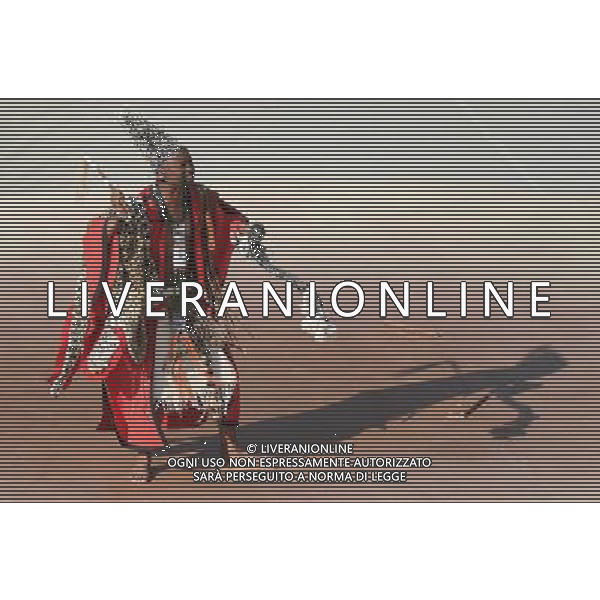 (100611) -- JOHANNESBURG, June 11, 2010 () -- A South African dancer performs during the opening ceremony of the 2010 FIFA World Cup at Soccer City stadium in Soweto, suburban Johannesburg, on June 11, 2010. (/Li Ga) (ly) ©Photoshot/Agenzia Aldo Liverani Sas - ITALY ONLY: CERIMONIA D\'INAUGURAZIONE E APERTURA DEL FIFA WORLD CUP CAMPIONATI MONDIALI SUD AFRICA 2010