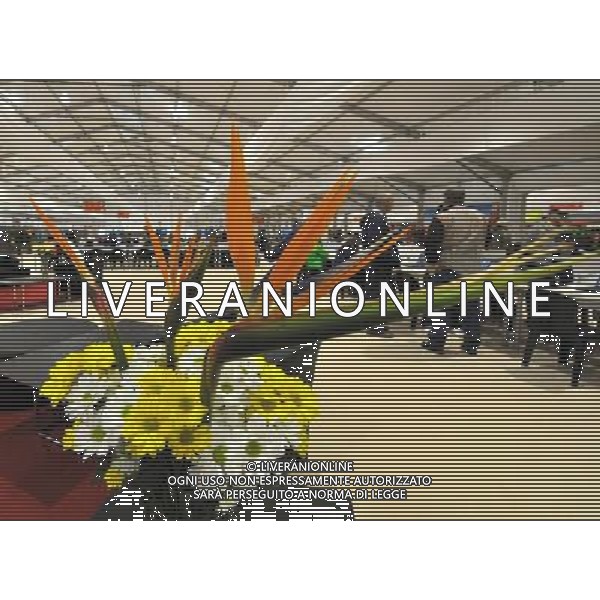 (100611) -- JOHANNESBURG, June 11, 2010 () -- Flowers are seen at the press center in the Soccer City stadium in Johannesburg, South Africa, June 11, 2010. The opening ceremony of the 2010 FIFA football World Cup will be held in Johannesburg on June 11. (/Xu Suhui) (txy/) ©Photoshot/Agenzia Aldo Liverani Sas - ITALY ONLY: CERIMONIA D\'INAUGURAZIONE E APERTURA DEL FIFA WORLD CUP CAMPIONATI MONDIALI SUD AFRICA 2010