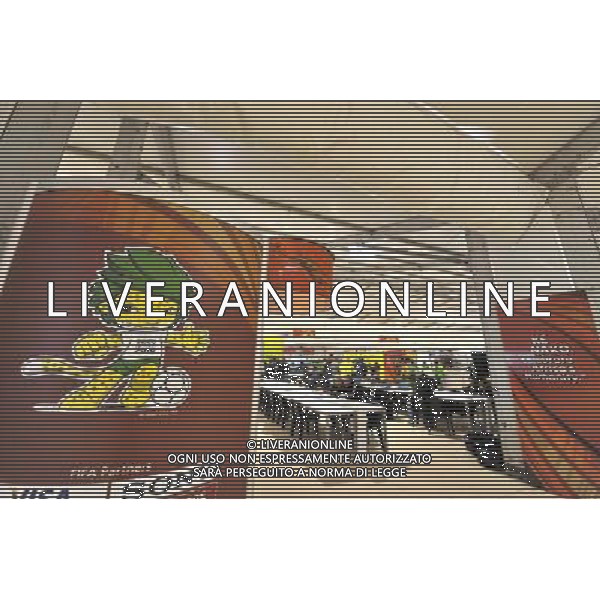 (100611) -- JOHANNESBURG, June 11, 2010 () -- The picture shows the interior view of the press center in the Soccer City stadium in Johannesburg, South Africa, June 11, 2010. The opening ceremony of the 2010 FIFA football World Cup will be held in Johannesburg on June 11. (/Xu Suhui)(txy/) ©Photoshot/Agenzia Aldo Liverani Sas - ITALY ONLY: CERIMONIA D\'INAUGURAZIONE E APERTURA DEL FIFA WORLD CUP CAMPIONATI MONDIALI SUD AFRICA 2010