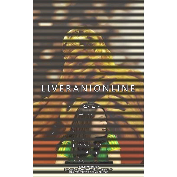 (100611) -- JOHANNESBURG, June 11, 2010 () -- Volunteer Pan Li works at the press center in the Soccer City stadium in Johannesburg, South Africa, June 11, 2010. The opening ceremony of the 2010 FIFA football World Cup will be held in Johannesburg on June 11. (/Xu Suhui)(txy/) ©Photoshot/Agenzia Aldo Liverani Sas - ITALY ONLY: CERIMONIA D\'INAUGURAZIONE E APERTURA DEL FIFA WORLD CUP CAMPIONATI MONDIALI SUD AFRICA 2010