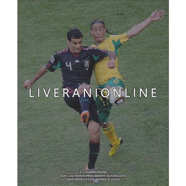 (100611) -- JOHANNESBURG, June 11, 2010 () -- Rafael Marquez (L) of Mexico vies with a player of South Africa during a group A match of the 2010 FIFA World Cup at Soccer City stadium in Soweto, suburban Johannesburg, on June 11, 2010. (/Li Ga) (ly) ©Photoshot/Agenzia Aldo Liverani Sas - ITALY ONLY: SUDAFRICA - MESSICO FIFA WORLD CUP CAMPIONATI MONDIALI SUD AFRICA 2010