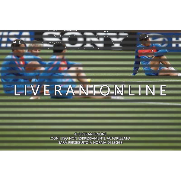 (100614) -- PORT ELIZABETH, June 14, 2010 () -- Portugal\'s national soccer team player Cristiano Ronaldo (1st, R) attends a training session at Nelson Mandela Bay Stadium in Port Elizabeth, South Africa, June 14, 2010. Portugal plays in Group G of the 2010 World Cup and will face Ivory Coast on June 15.(/Liao Yujie)(dx) ©Photoshop/Agenzia Aldo Liverani Sas - ITALY ONLY: ALLENAMENTO DELLA NAZIONALE DEL PORTOGALLO FIFA WORLD CUP CAMPIONATI MONDIALI SUD AFRICA 2010