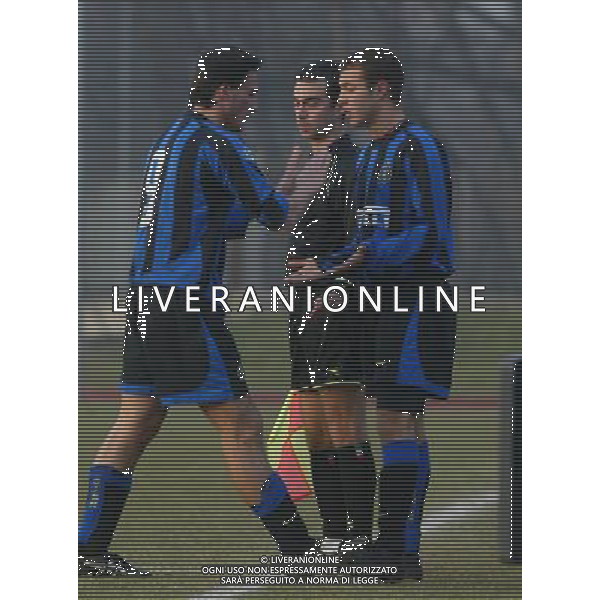BRESSO (MI) 27/1/2004 INTER-SALERNITANA COPPA ITALIA PRIMAVERA 2003/2004 NELLA FOTO LA SOSTITUZIONE DI FEDERICO PIOVACCARI CON OMAR LARIBI* FOTO MARIO ROMANO/AG ALDO LIVERANI