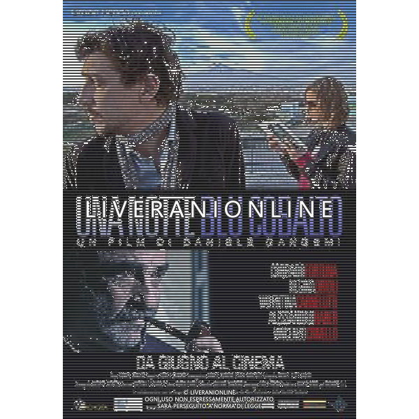 FILM Una notte blu cobalto 2010 NELLA FOTO Locandina AG ALDO LIVERANI