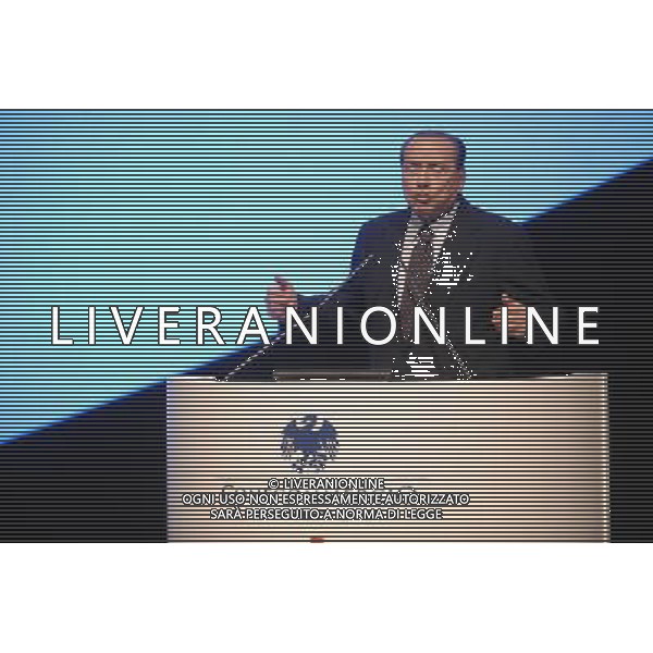 ROMA, 16 GIUGNO 2010 ASSEMBLEA CONFCOMMERCIO 2010 NELLA FOTO: SILVIO BERLUSCONI © AG. ALDO LIVERANI SAS