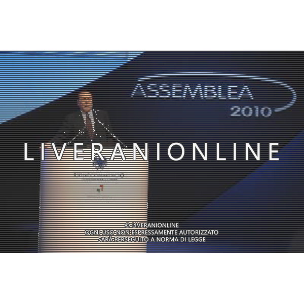 ROMA, 16 GIUGNO 2010 ASSEMBLEA CONFCOMMERCIO 2010 NELLA FOTO: SILVIO BERLUSCONI © AG. ALDO LIVERANI SAS