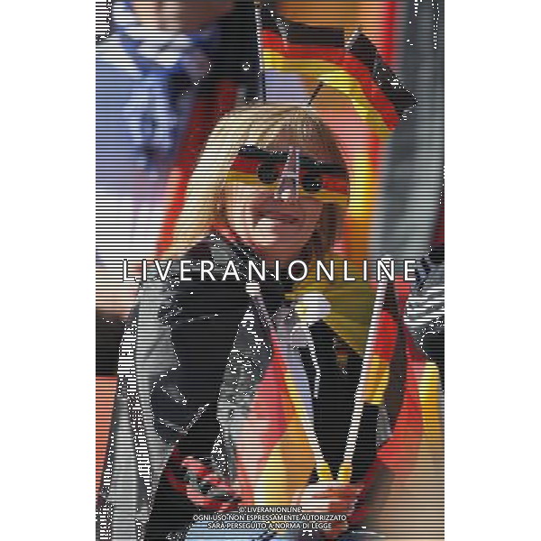 CALCIO SPORT 18.06.2010 FIFA WORLD CUP 2010 SUDAFRICA 2010 FIFA WORLD CUP SOUTH AFRICA, MATCH 21 GER-SRB, Germany-Serbia, Deutschland-Serbien, GERMANIA - SERBIA GIRONE D NELLA FOTO TIFO GERMANIA PH firo/AG ALDO LIVERANI SAS ONLY ITALY