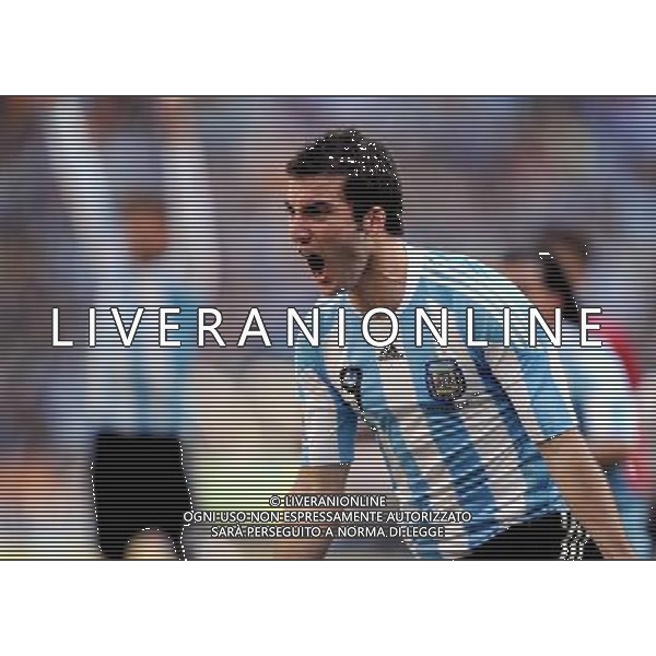 (100617) -- JOHANNESBURG, June 17, 2010 -- Argentina\'s Gonzalo Higuain celebrates scoring during a 2010 World Cup Group B match between Argentina and South Korea at the Soccer City stadium in Soweto, suburban Johannesburg, South Africa, on June 17, 2010. Wang Yuguo) (zc) ©Photoshot/Agenzia Aldo Liverani Sas - ITALY ONLY - ARGENTINA - COREA DEL SUD FIFA WORLD CUP CAMPIONATI MONDIALI SUD AFRICA 2010