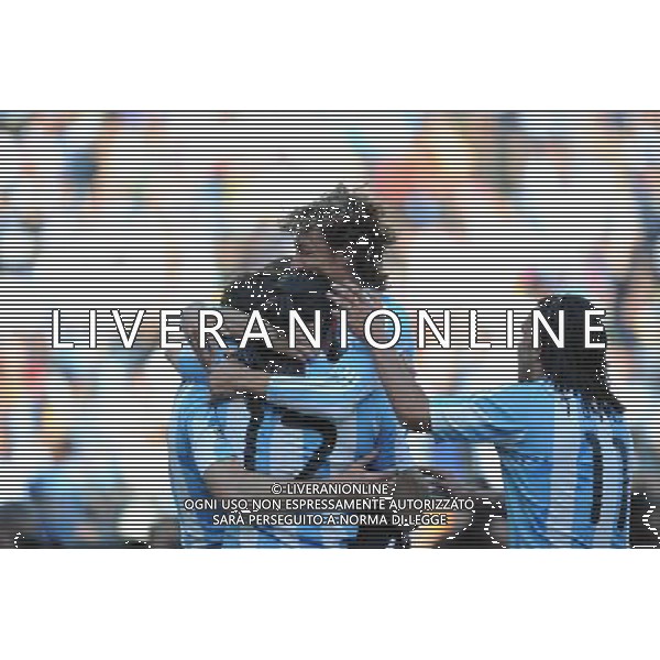 (100617) -- JOHANNESBURG, June 17, 2010 -- Argentina\'s players celebrate scoring during a 2010 World Cup Group B match between Argentina and South Korea at the Soccer City stadium in Soweto, suburban Johannesburg, South Africa, on June 17, 2010. Wang Yuguo) (zc) ©Photoshot/Agenzia Aldo Liverani Sas - ITALY ONLY - ARGENTINA - COREA DEL SUD FIFA WORLD CUP CAMPIONATI MONDIALI SUD AFRICA 2010
