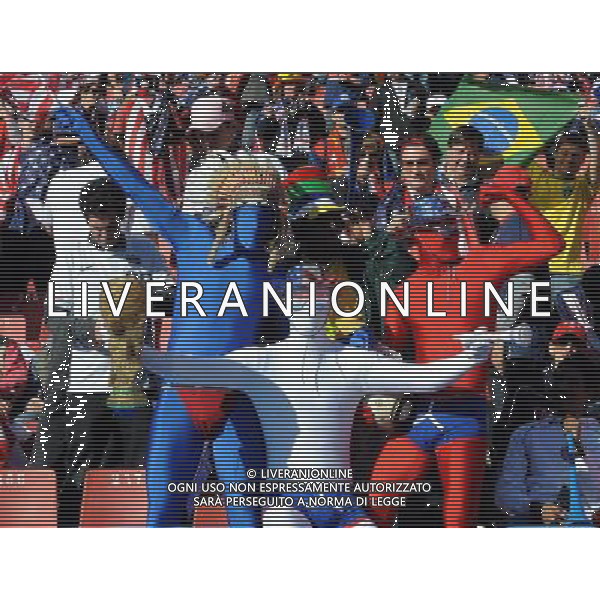 18/06/2010 johannesburg sudafrica world cup fifa 2010 SUDAFRICA CALCIO SPORT GRUPPO C: SLOVENIA - STATI UNITI MATCH 22 nella foto tifosi ph Vitez/AG ALDO LIVERANI SAS