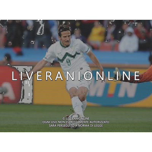 Fifa World Cup Sud Africa 2010 Match #22 Johannesburg (Ellis Park Stadium) - 18.06.2010 Slovenia-USA Nella Foto:ljubijankic gol /Ph.Vitez-Ag. Aldo Liverani