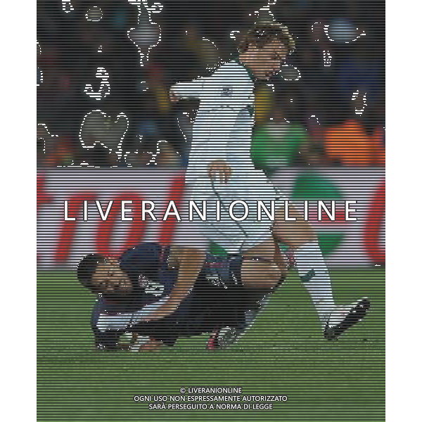 Fifa World Cup Sud Africa 2010 Match #22 Johannesburg (Ellis Park Stadium) - 18.06.2010 Slovenia-USA Nella Foto:infortunio pecnik /Ph.Vitez-Ag. Aldo Liverani