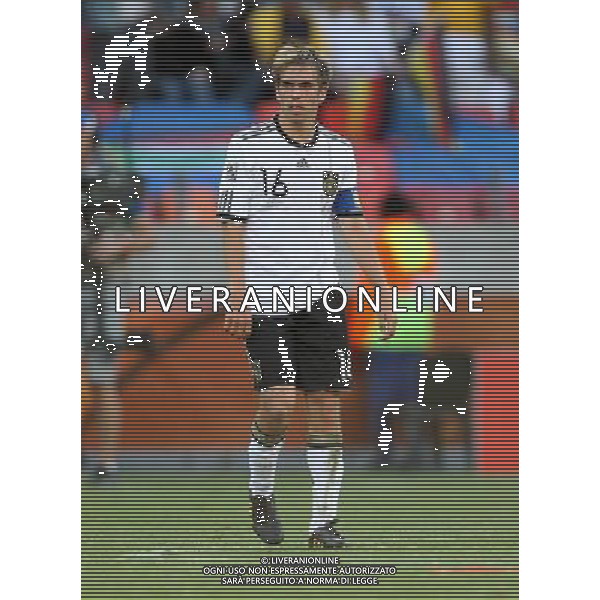 CALCIO SPORT 18.06.2010 WM 2010 Sudafrika 2010 FIFA WORLD CUP SOUTH AFRICA, Spiel 21, Match 21, germania serbia GER-SRB, Germany-Serbia, Deutschland-Serbien, 0:1 NELLA FOTO Philipp LAHM ph firo/ AG ALDO LIVERANI SAS ONLY ITALY