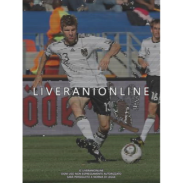CALCIO SPORT 18.06.2010 WM 2010 Sudafrika 2010 FIFA WORLD CUP SOUTH AFRICA, Spiel 21, Match 21, germania serbia GER-SRB, Germany-Serbia, Deutschland-Serbien, 0:1 NELLA FOT THOMAS MULLER ph firo/ AG ALDO LIVERANI SAS ONLY ITALY