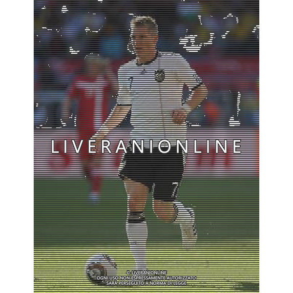 CALCIO SPORT 18.06.2010 WM 2010 Sudafrika 2010 FIFA WORLD CUP SOUTH AFRICA, Spiel 21, Match 21, germania serbia GER-SRB, Germany-Serbia, Deutschland-Serbien, 0:1 nella foto Bastian SCHWEINSTEIGER ph firo/ AG ALDO LIVERANI SAS ONLY ITALY