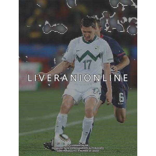 Fifa World Cup Sud Africa 2010 Match #22 Johannesburg (Ellis Park Stadium) - 18.06.2010 Slovenia-USA Nella Foto:Andraz KIRM /Ph.Vitez-Ag. Aldo Liverani