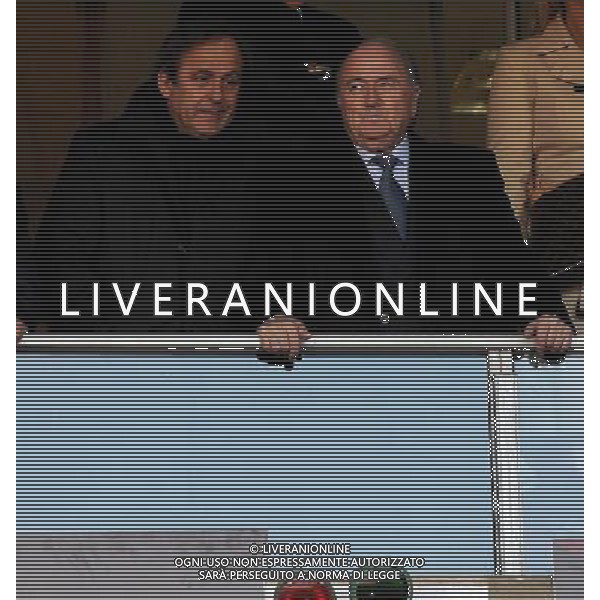 Fifa World Cup Sud Africa 2010 Match #22 Johannesburg (Ellis Park Stadium) - 18.06.2010 Slovenia-USA Nella Foto:Michel PLATINI-Joseph BLATTER /Ph.Vitez-Ag. Aldo Liverani