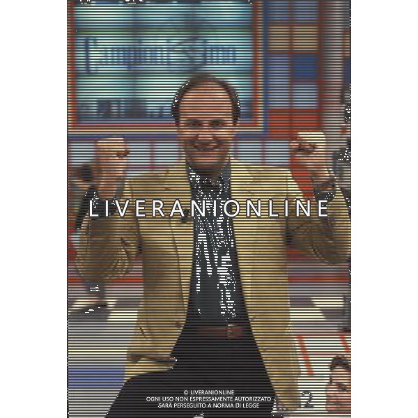 TRASMISSIONE TELEVISIVA\'CAMPIONISSIMO\'1993 NELLA FOTO GERRY SCOTTI AG ALDO LIVERANI