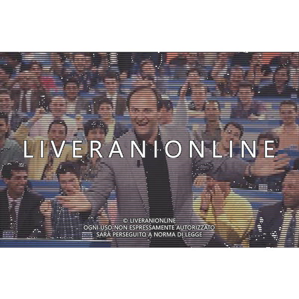 TRASMISSIONE TELEVISIVA\'CAMPIONISSIMO\'1993 NELLA FOTO GERRY SCOTTI AG ALDO LIVERANI