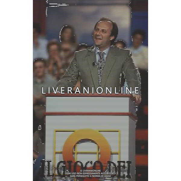 TRASMISIONE TELEVISIVA IL GIOCO DEI 9 1991 NELLA FOTO GERRY SCOTTI AG ALDO LIVERANI 