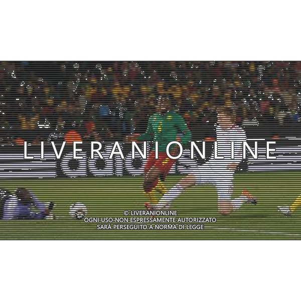 Fifa World Cup Sud Africa 2010 Match #26 Tshwane/Pretoria (Lotus Versfeld Stadium) - 19.06.2010 Camerun-Danimarca Nella Foto:bendter gol /Ph.Vitez-Ag. Aldo Liverani