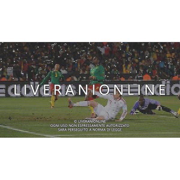 Fifa World Cup Sud Africa 2010 Match #26 Tshwane/Pretoria (Lotus Versfeld Stadium) - 19.06.2010 Camerun-Danimarca Nella Foto:bendter gol /Ph.Vitez-Ag. Aldo Liverani