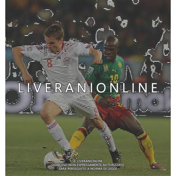 Fifa World Cup Sud Africa 2010 Match #26 Tshwane/Pretoria (Lotus Versfeld Stadium) - 19.06.2010 Camerun-Danimarca Nella Foto:gronkjaer-emana /Ph.Vitez-Ag. Aldo Liverani