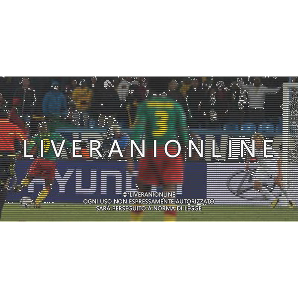 Fifa World Cup Sud Africa 2010 Match #26 Tshwane/Pretoria (Lotus Versfeld Stadium) - 19.06.2010 Camerun-Danimarca Nella Foto:palo di eto\'o /Ph.Vitez-Ag. Aldo Liverani