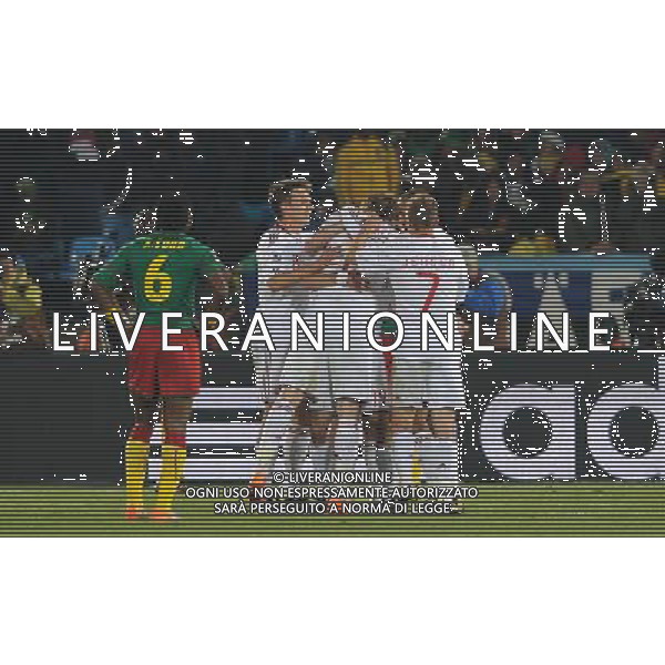 Fifa World Cup Sud Africa 2010 Match #26 Tshwane/Pretoria (Lotus Versfeld Stadium) - 19.06.2010 Camerun-Danimarca Nella Foto:esultanza rommendhal /Ph.Vitez-Ag. Aldo Liverani