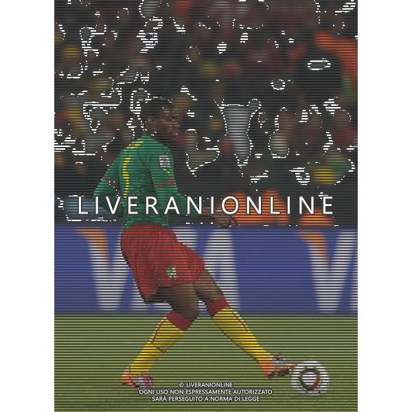 Fifa World Cup Sud Africa 2010 Match #26 Tshwane/Pretoria (Lotus Versfeld Stadium) - 19.06.2010 Camerun-Danimarca Nella Foto:Sebastien BASSONG /Ph.Vitez-Ag. Aldo Liverani