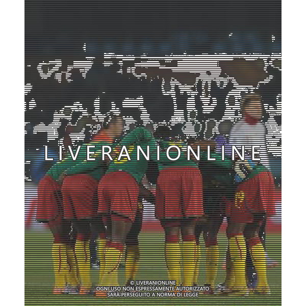 Fifa World Cup Sud Africa 2010 Match #26 Tshwane/Pretoria (Lotus Versfeld Stadium) - 19.06.2010 Camerun-Danimarca Nella Foto:Camerun squadra /Ph.Vitez-Ag. Aldo Liverani