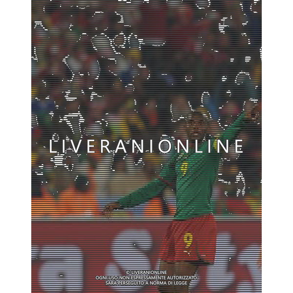 Fifa World Cup Sud Africa 2010 Match #26 Tshwane/Pretoria (Lotus Versfeld Stadium) - 19.06.2010 Camerun-Danimarca Nella Foto:Samuel ETO\'O /Ph.Vitez-Ag. Aldo Liverani