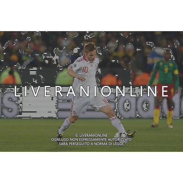 Fifa World Cup Sud Africa 2010 Match #26 Tshwane/Pretoria (Lotus Versfeld Stadium) - 19.06.2010 Camerun-Danimarca Nella Foto:Martin JORGENSEN /Ph.Vitez-Ag. Aldo Liverani