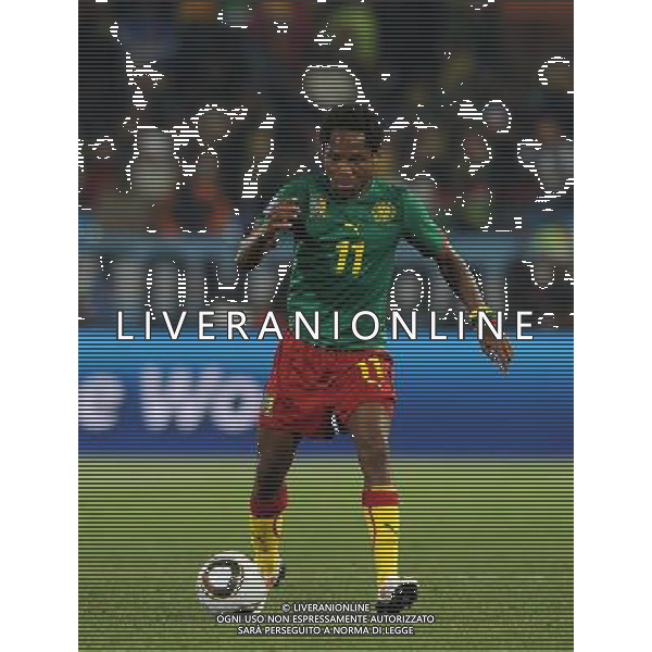 Fifa World Cup Sud Africa 2010 Match #26 Tshwane/Pretoria (Lotus Versfeld Stadium) - 19.06.2010 Camerun-Danimarca Nella Foto:Jean MAKOUN /Ph.Vitez-Ag. Aldo Liverani